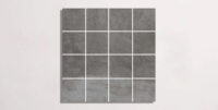 Nasco Stone + Tile 3" x 3" Essence Zircon porcelain mosaic.