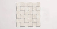 Nasco Stone + Tile GRO 200 basketweave mosaic porcelain tile.