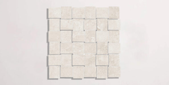 Nasco Stone + Tile GRO 200 basketweave mosaic porcelain tile.