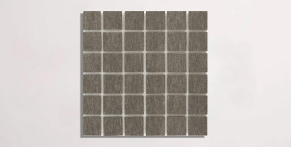Nasco Stone + Tile Basaltico Caribou 2" x 2" porcelain mosaic tile.