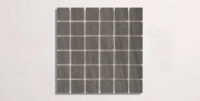 Nasco Stone + Tile Basaltico Charcoal 2" x 2" porcelain mosaic tile.