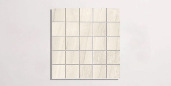 Nasco Stone + Tile Keystone Beige 2" x 2" porcelain mosaic.