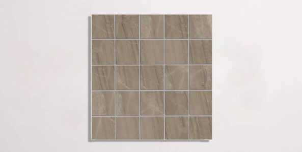 Nasco Stone + Tile Keystone Terra 2" x 2" porcelain mosaic.