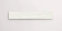Nasco Stone + Tile Junie White 8" x 48" wood-look porcelain tile.