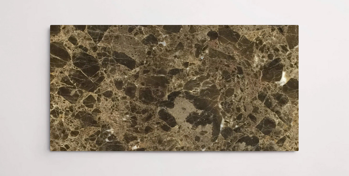 Nasco Stone + Tile Fontana 12" x 24" marble tile.