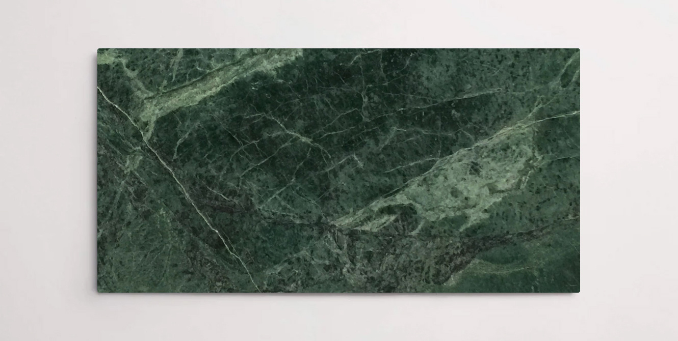Nasco Stone + Tile Verde Pacifico 12" x 24" marble tile.