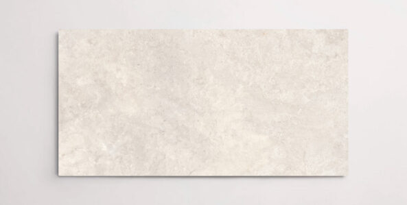 Nasco Stone + Tile 24" x 48" Eternity Ivory porcelain tile.