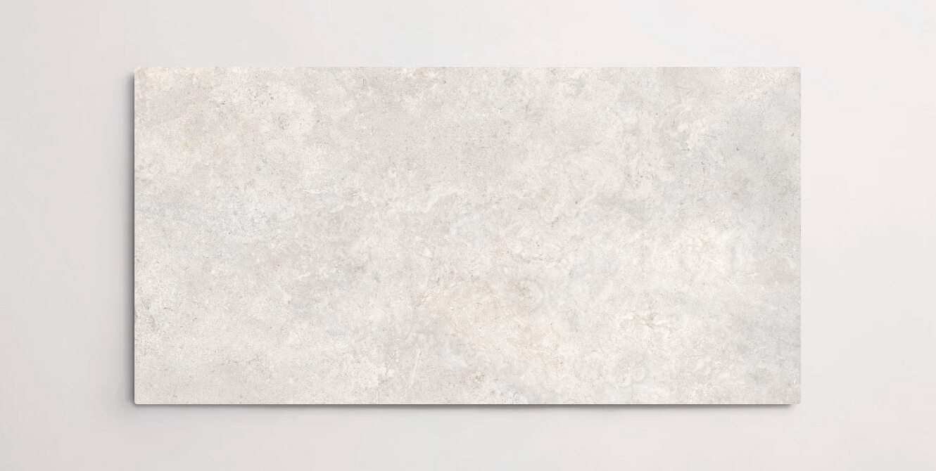Nasco Stone + Tile 24" x 48" Eternity Perle porcelain tile.