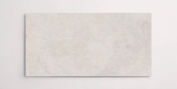 Nasco Stone + Tile 24" x 48" Eternity White Chiseled porcelain tile.