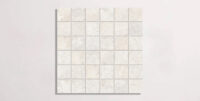 Nasco Stone + Tile Eternity White porcelain tile in a square mosaic format.